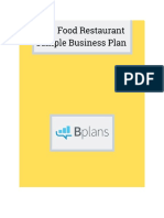 Fast Food Restaurant Business Plan19 PDF