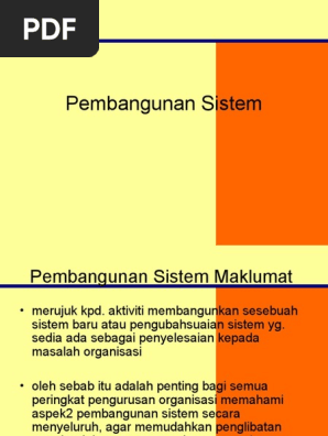 Pembangunan Sistem Pdf