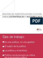 Líneas Estratégicas y Acciones 2015 MPPC