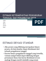 Estimasi Ketidakpastian Pengukuran Tunggal Dan Perambatan Eror (20-03)