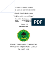 Perangkat Pembelajaan Hikmah Iffah Syajaah Adalah