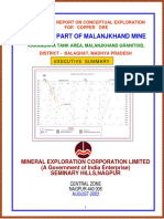 Geological Report on Copper Exploration in Malanjkhand Mine Area