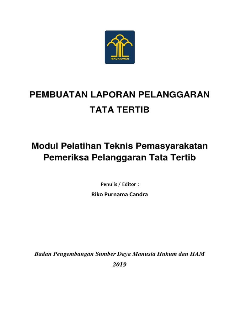 2 Pembuatan Laporan Pelanggaran Tata Tertib 1 Pdf
