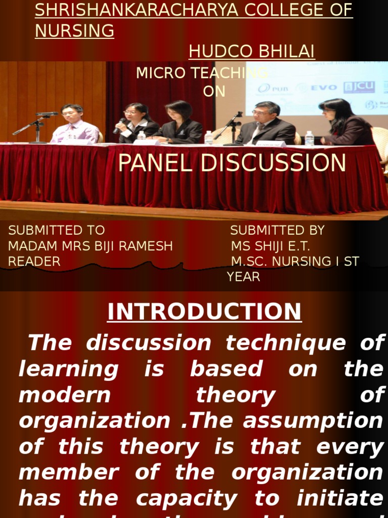 Panel Discussion PDF Forum Theory