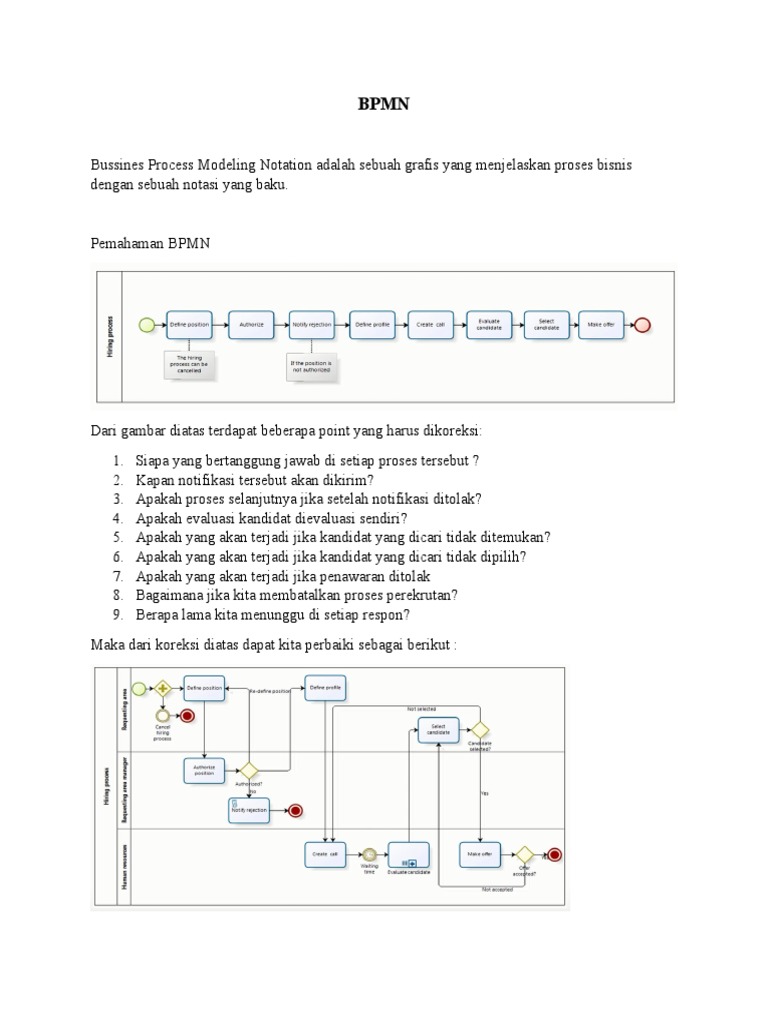 Pemahaman BPMN dalam Proses Bisnis | PDF | Bisnis | Pengelolaan ...