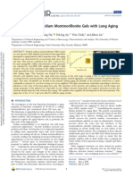 Microstructure of Sodium Montmorillonite Gels With Long Aging Time Scale