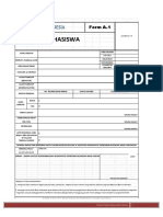 Form Biodata Beasiswa Bank Indonesia 2018