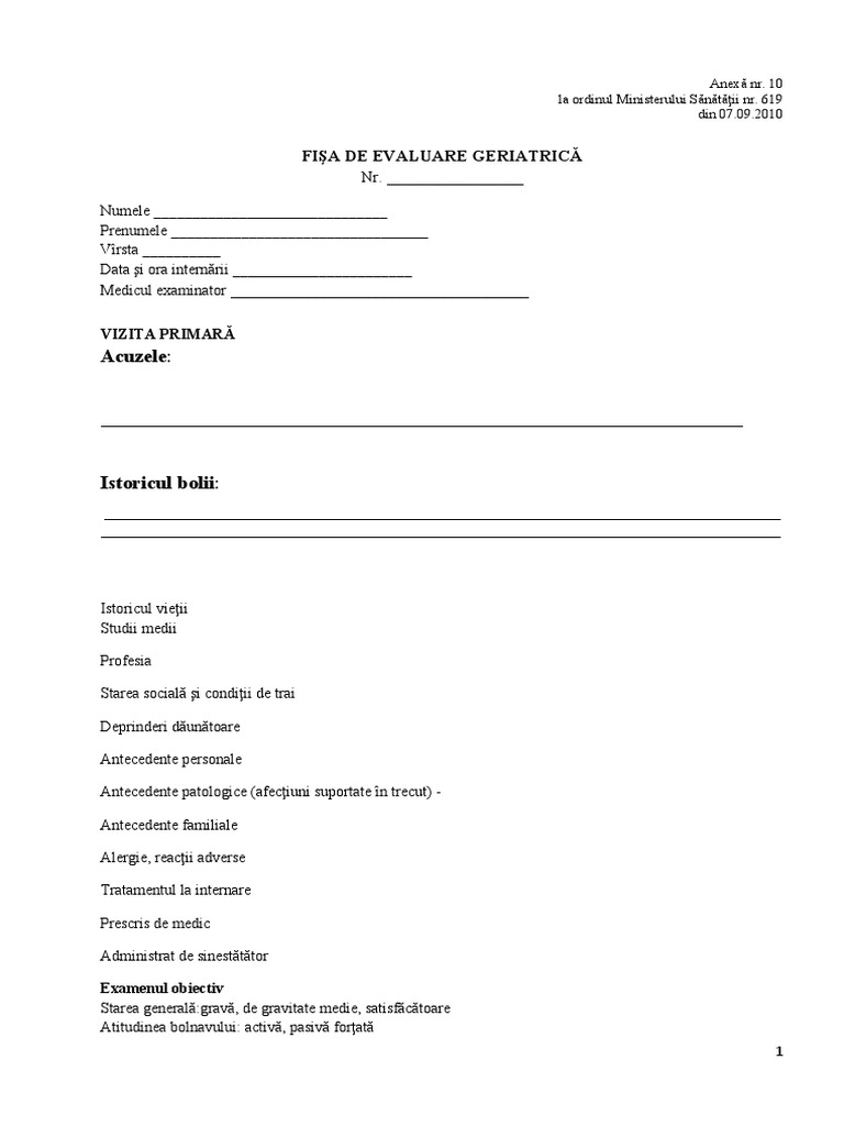 Fisa MODEL | PDF