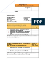 EXACT Project Template For Identification of Good Practice