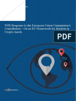 WFE Response to EU Commission on Framework for Markets in Crypto Assets 