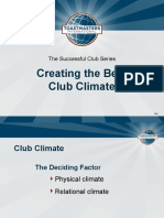 Creating The Best Club Climate