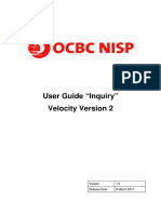 User Guide Inquiry - Velocity V2 (English Version) - 090317