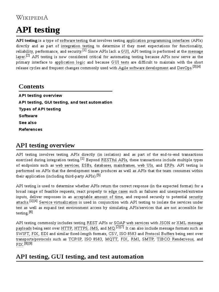 API Testing | PDF | Systems Engineering | Computing