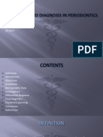 CASE HISTORY AND DIAGNOSIS in Periodontics