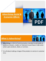 Advertising-Social & Economic Effects