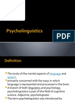 Psycholinguistics Presentation