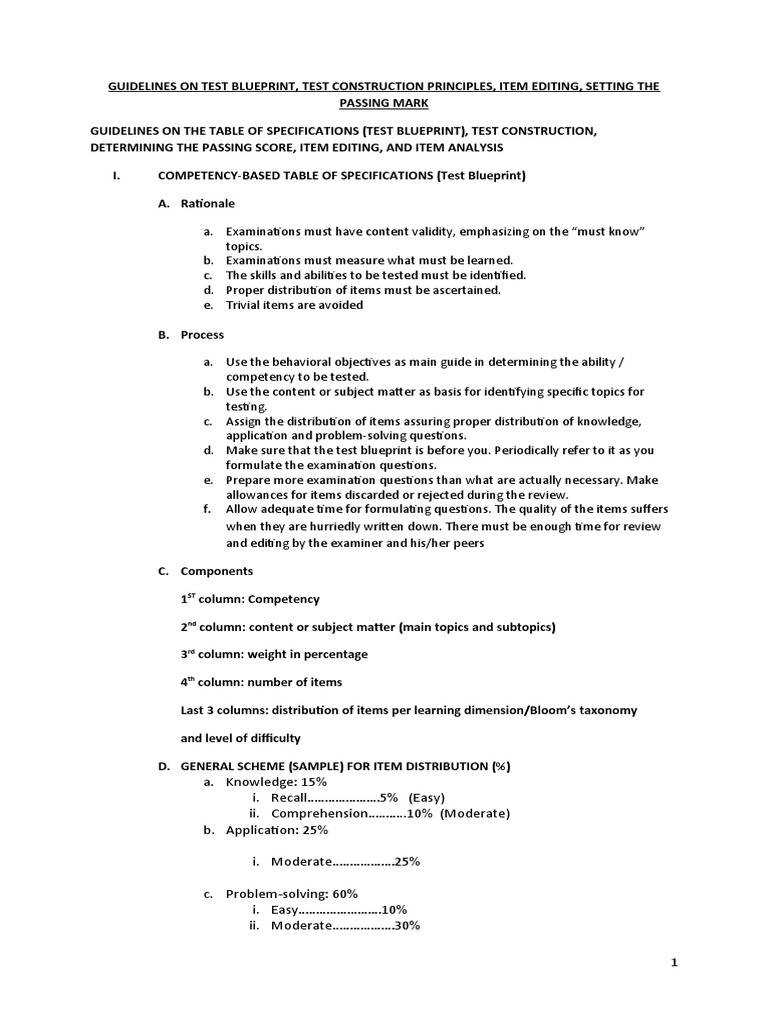 Divine Lecture in Assessment in Learning 1 Educ 122 Tos and Guidelines ...