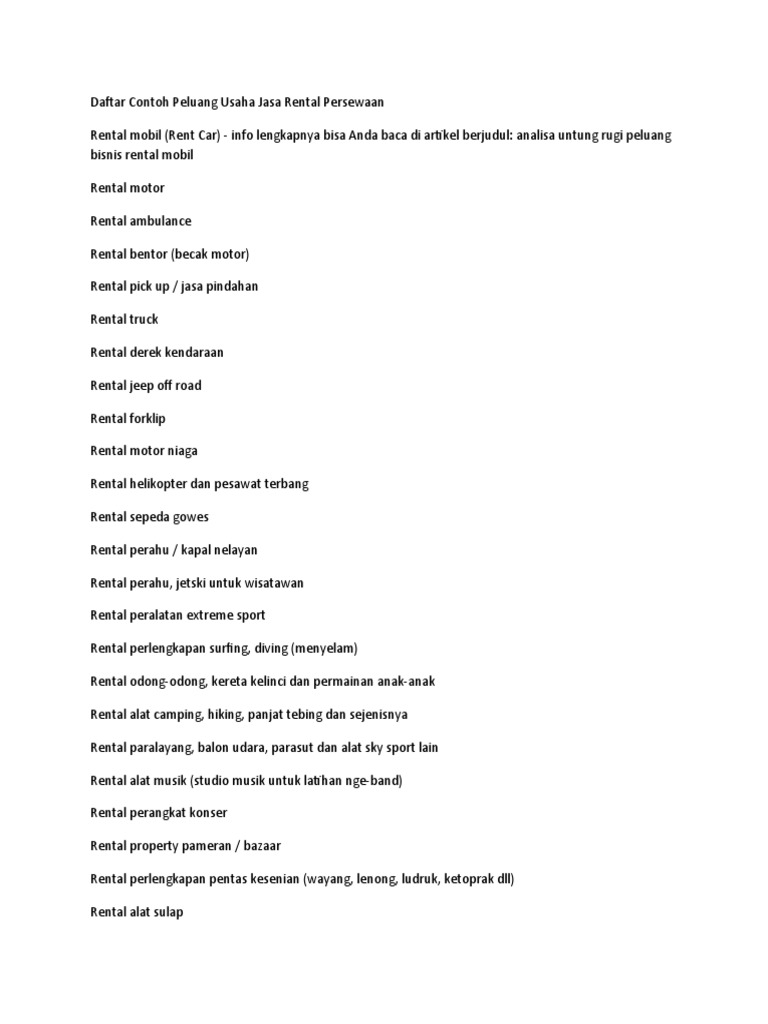 Alat Sewa | PDF