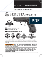 Manual Beretta Model 84 FS 2253015 EN FR SP 07R13