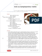 Junece Snicle Sa Sampinjonima I Belim Vinom PDF