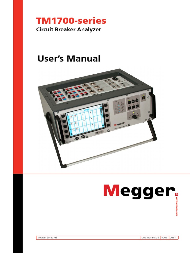 Circuit Breaker Analyzer TM1700 UG en PDF PDF Mains Electricity High Voltage