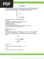 Download Math Worksheet-Intercepts by EducareLab SN45287523 doc pdf