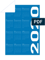 2020 Calendar PDF