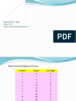 Maths Project - Square Root