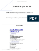 L'Électricité d'Origine Nucléaire en France