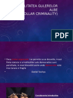 CRIMINALITATEA GULERELOR ALBE -  proiect CRIMINOLOGIE