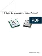 Evolução dos processadores desde o Pentium 4