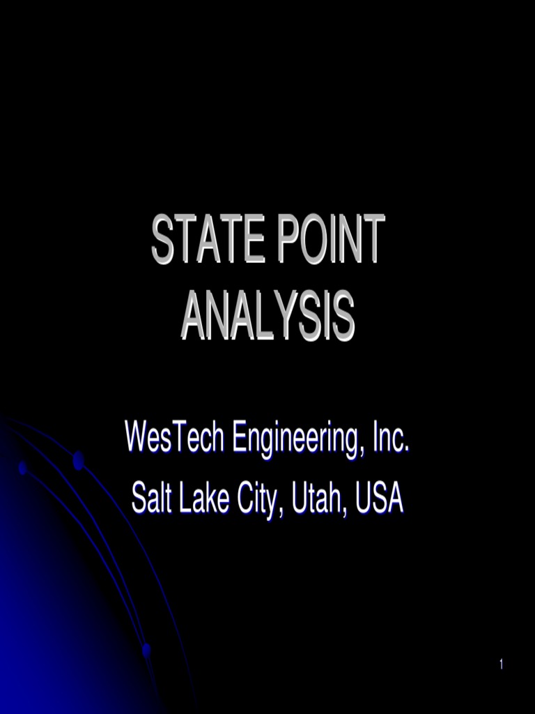 State Point Analysis PDF Applied And Interdisciplinary Physics