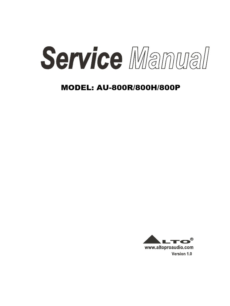 AU-800R UHF Receiver Specifications | PDF | Frequency Modulation ...