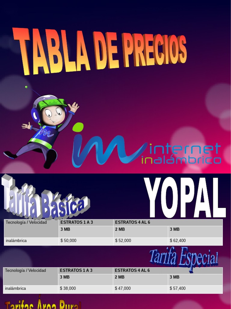 Tarifas Inalambrico Yopal PDF