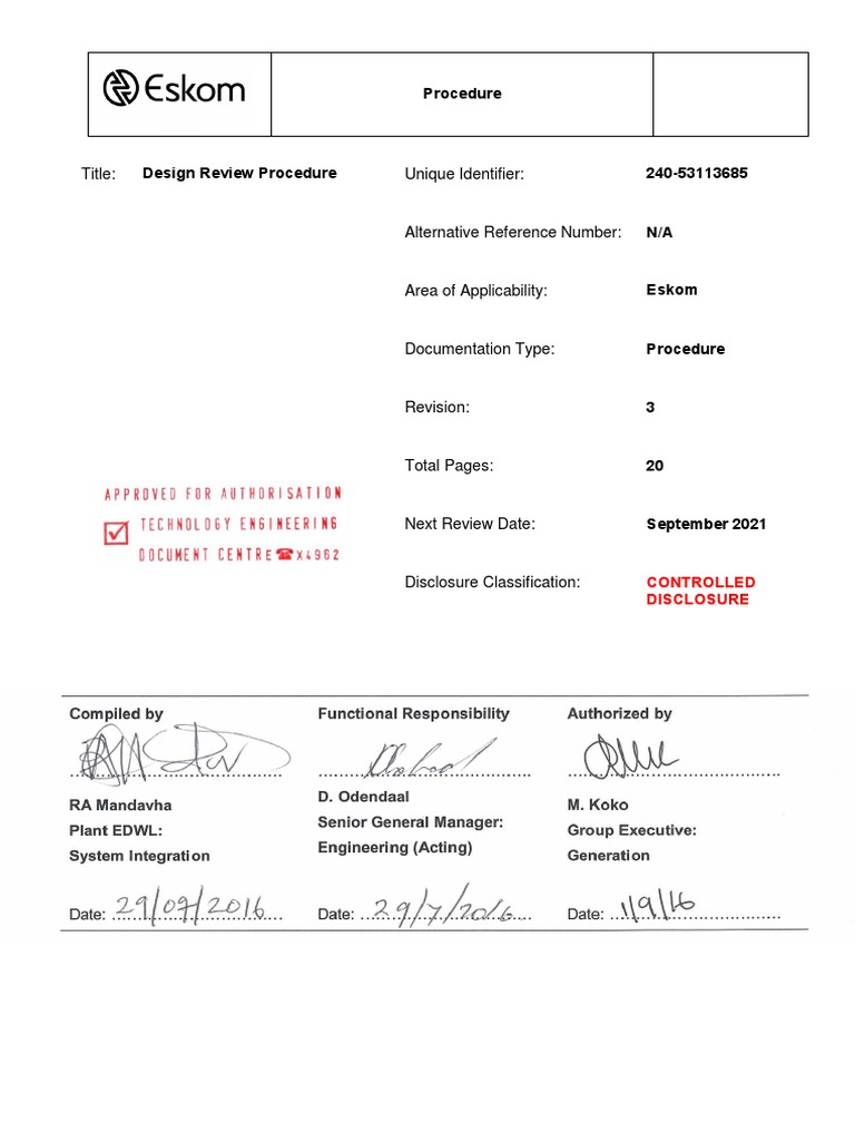 Design Review Procedure | Download Free PDF | Reliability Engineering ...