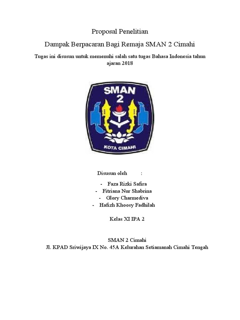 Proposal Penelitian Pacaran | PDF | Karier & Perkembangan | Ilmu Sosial