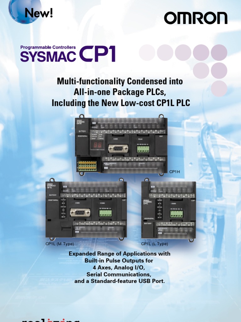 OMRON PLC Data Sheet | Programmable Logic Controller | Input/Output