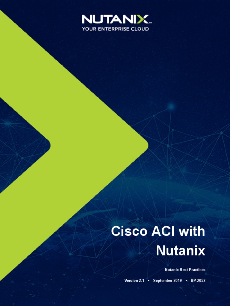 Cisco ACI + Nutanix Integration Best Practices PDF Download Free