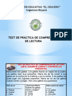 TEST DE PRÁCTICA DE COMPRENSIÓN DE LECTURA Ppoo