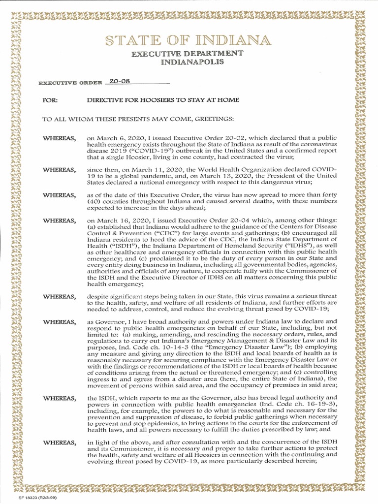 Executive Order 2008 (Stay at Home) PDF