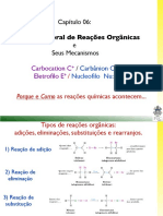 2013 - Cap06 - Intrudução Reações Orgânica e Seus Mecanismos