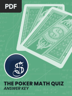 Poker Math Quiz Answer Key PDF