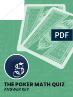 Poker Math Quiz Answer Key PDF