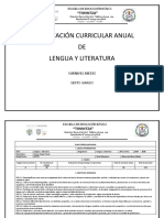 Plan Curricular Anual Lengua y Literatura