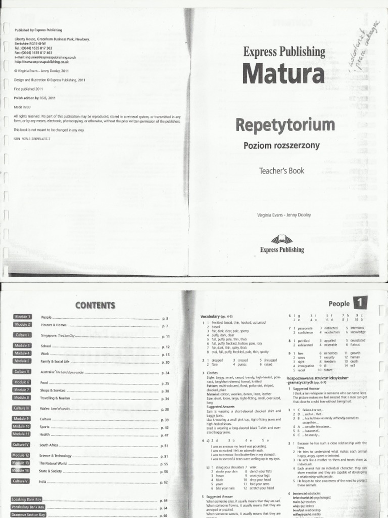 Express Publishing Matura Repetytorium Poziom Podstawowy Teacher's Book