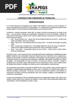 Chamada de Trabalhos ENAPEGS 2011 