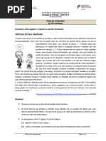 Ficha de Atividades - Críticas à ética kantiana