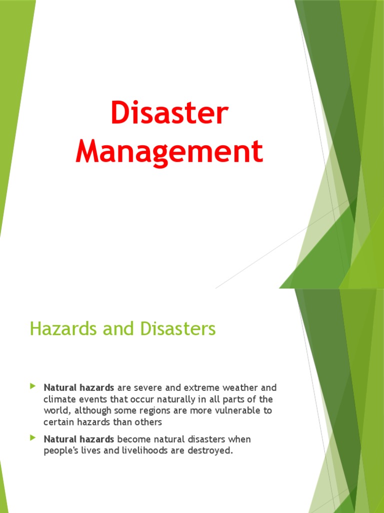 Comprehensive Guide to Disaster Management | PDF | Hazards | Natural ...