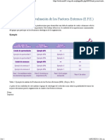 Analisis de Evaluacion de Los Factores Externos (E.f.e.)
