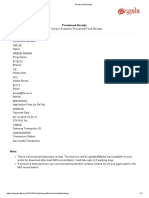 Provisional Receipt PDF